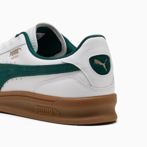 Indoor Sneakers Unisex, PUMA White-Dark Myrtle-Gum, large-ZAF