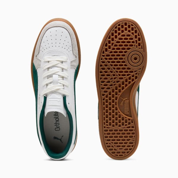 Indoor Sneakers Unisex, PUMA White-Dark Myrtle-Gum, large-ZAF