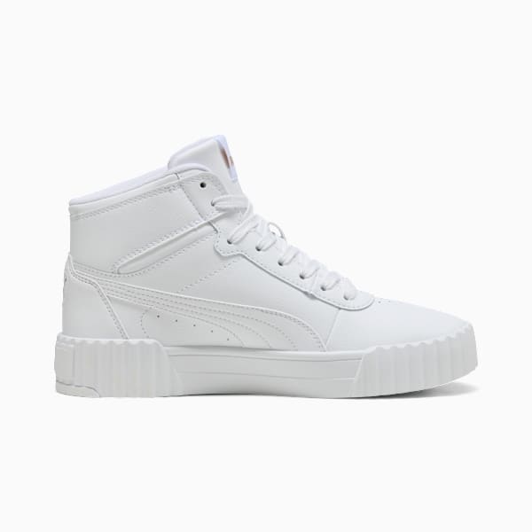 Zapatillas Carina 3.0 Mid para mujer, PUMA White-PUMA Gold, large-ARG
