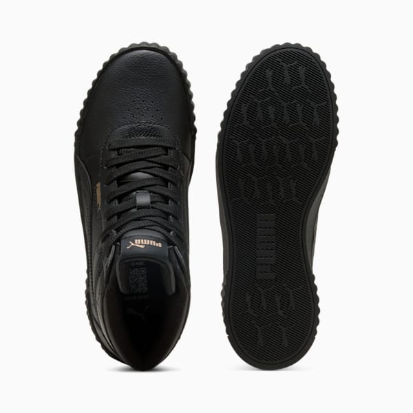 Carina 3.0 Mid Sneakers Women, PUMA Black-PUMA Gold, large-ZAF