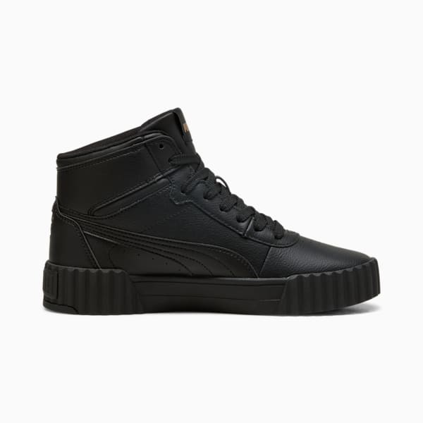 Carina 3.0 Mid Sneakers Women, PUMA Black-PUMA Gold, large-ZAF