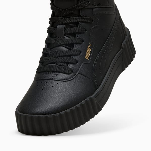 Carina 3.0 Mid Sneakers Women, PUMA Black-PUMA Gold, large-ZAF