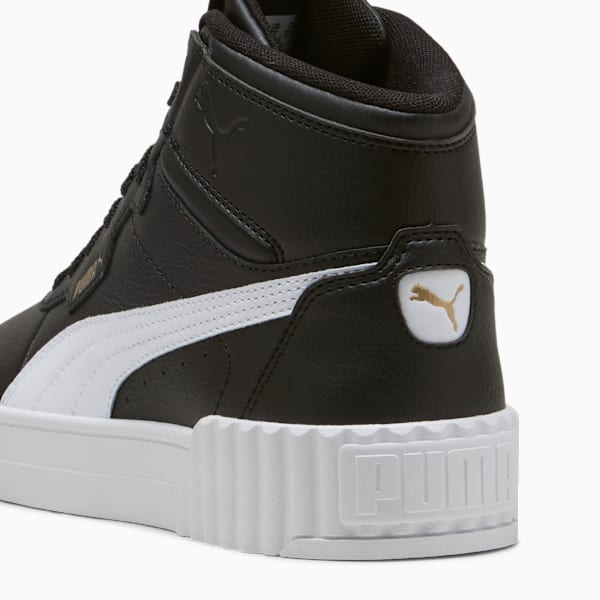 Zapatillas Carina 3.0 Mid para mujer, PUMA Black-PUMA White-PUMA Gold, large-ARG