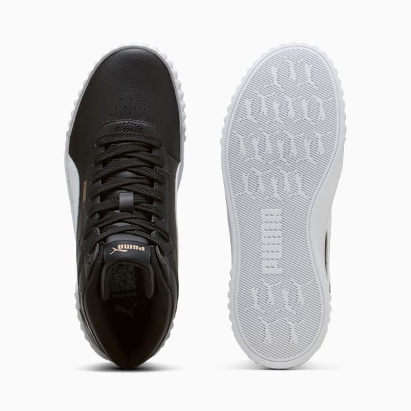 Zapatillas Carina 3.0 Mid para mujer, PUMA Black-PUMA White-PUMA Gold, large-ARG