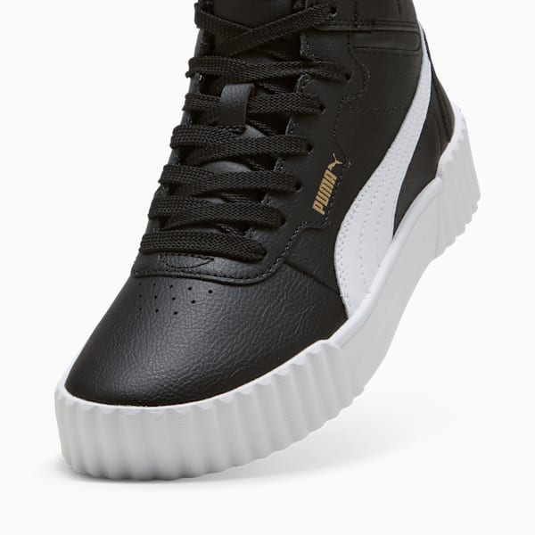 Zapatillas Carina 3.0 Mid para mujer, PUMA Black-PUMA White-PUMA Gold, large-ARG