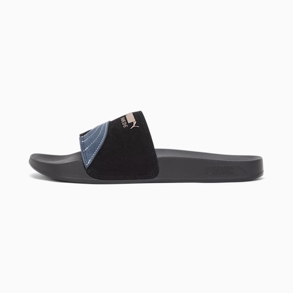 PUMA x DAVIDO Leadcat 2.0 Suede Slides Unisex, PUMA Black-Club Navy-Rose Gold, large-ZAF
