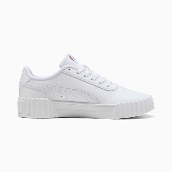 Carina 3.0 Sneakers Youth, PUMA White-PUMA Gold, large-ZAF