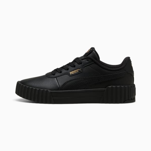 Carina 3.0 Sneakers Youth, PUMA Black-PUMA Gold, large-ZAF