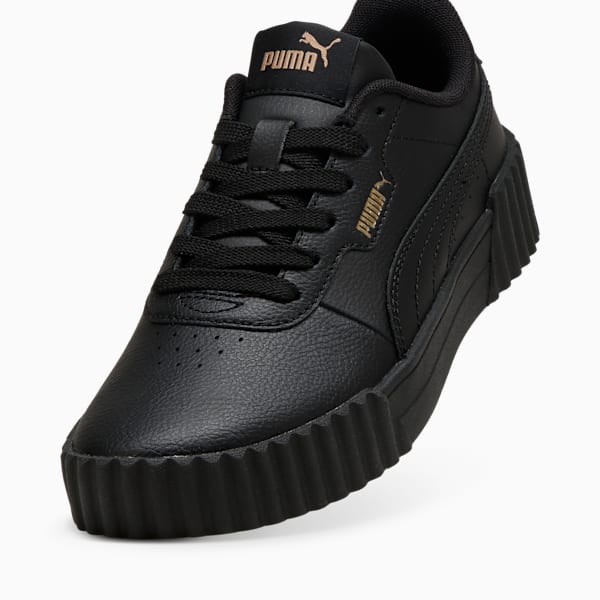 Carina 3.0 Sneakers Youth, PUMA Black-PUMA Gold, large-ZAF