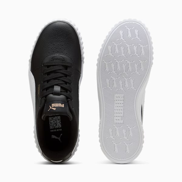 Carina 3.0 Sneakers Youth, PUMA Black-PUMA White-PUMA Gold, large-ZAF