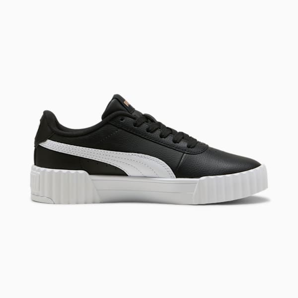 Carina 3.0 Sneakers Youth, PUMA Black-PUMA White-PUMA Gold, large-ZAF