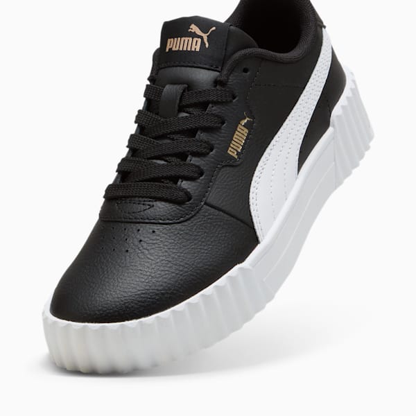 Carina 3.0 Sneakers Youth, PUMA Black-PUMA White-PUMA Gold, large-ZAF