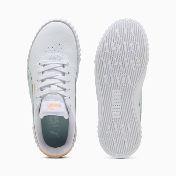 Carina 3.0 Sneakers Youth, PUMA White-Peaceful Blue-Almost Apricot, large-ZAF