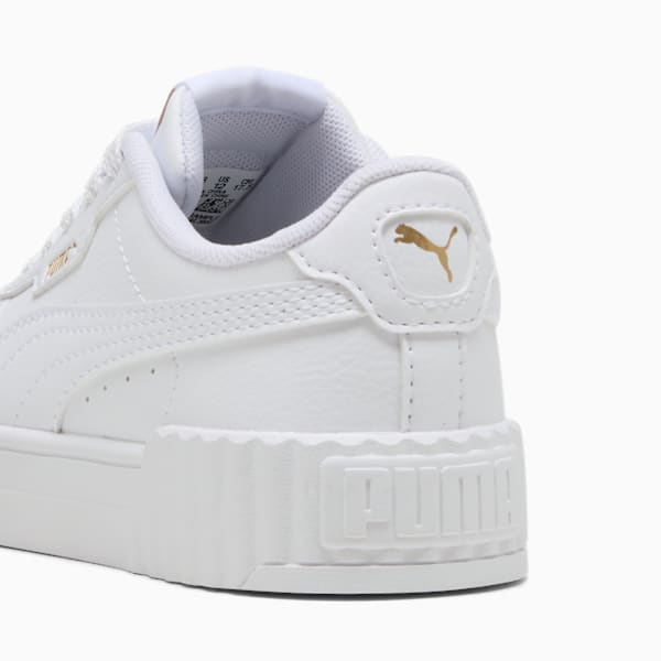Carina 3.0 Sneakers Kids, PUMA White-PUMA Gold, large-ZAF
