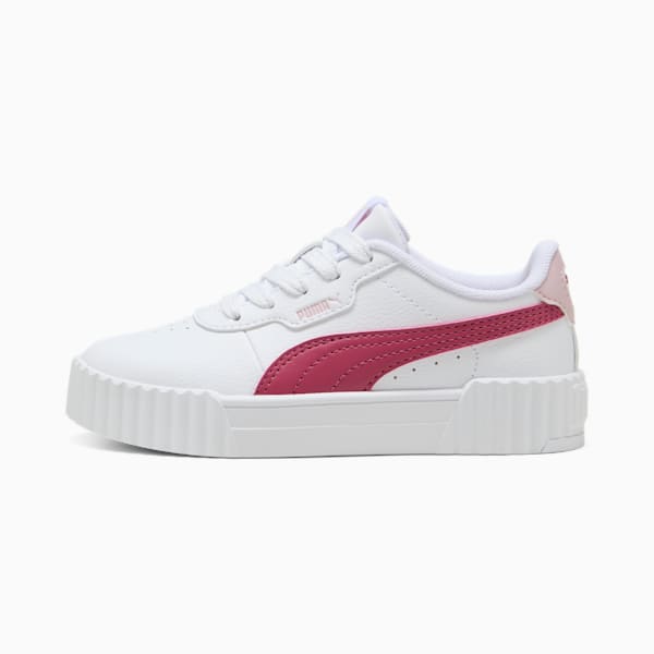 Carina 3.0 Sneakers Kids, PUMA White-Port-Rose Mauve, large-ZAF