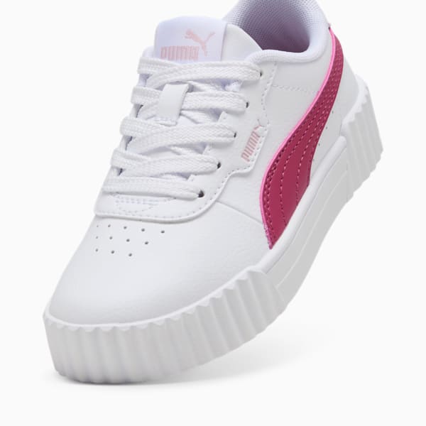 Carina 3.0 Sneakers Kids, PUMA White-Port-Rose Mauve, large-ZAF