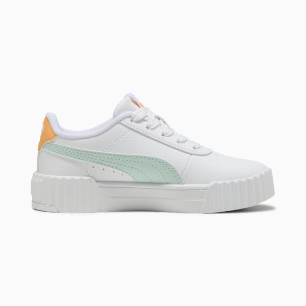 Carina 3.0 Sneakers Kids, PUMA White-Peaceful Blue-Almost Apricot, large-ZAF