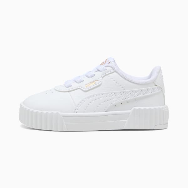Carina 3.0 Sneakers Toddler, PUMA White-PUMA Gold, large-ZAF