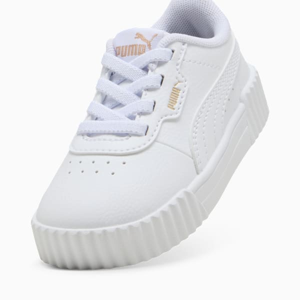 Carina 3.0 Sneakers Toddler, PUMA White-PUMA Gold, large-ZAF
