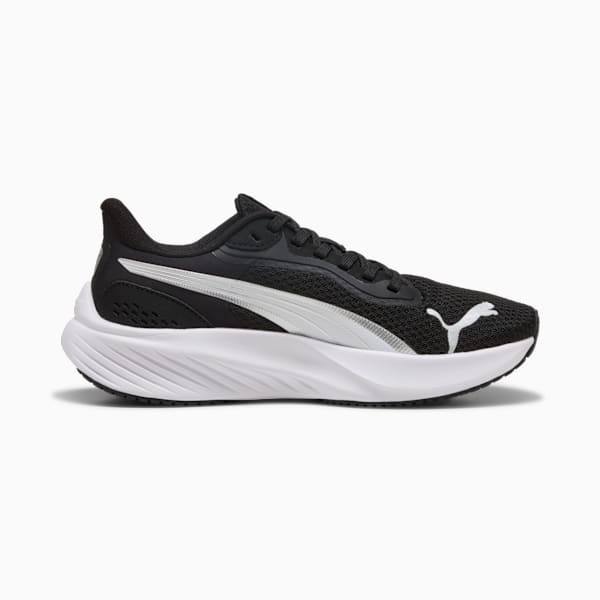 Pounce Lite Running Shoes Youth, PUMA Black-PUMA White-PUMA Silver, large-ZAF