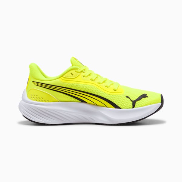 Pounce Lite Running Shoes Youth, Yellow Alert-PUMA Black-PUMA White, large-ZAF