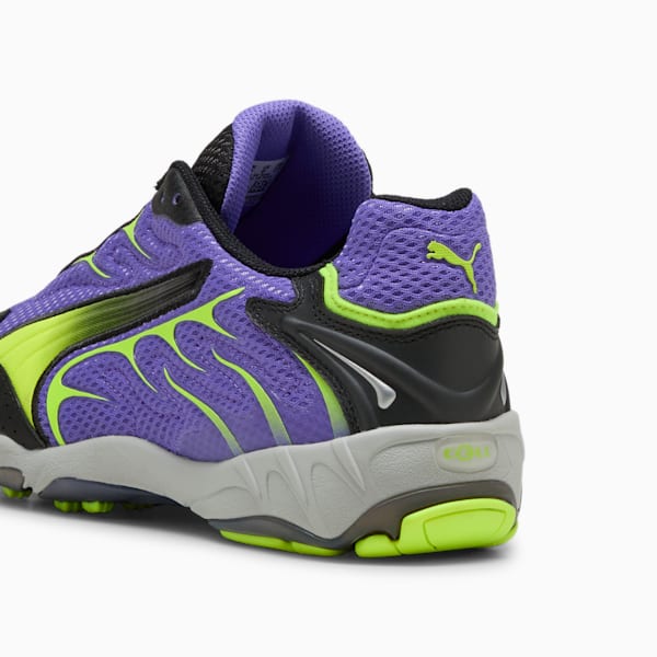 Inhale Sneakers Unisex, Dark Amethyst-Yellow Alert, large-ZAF
