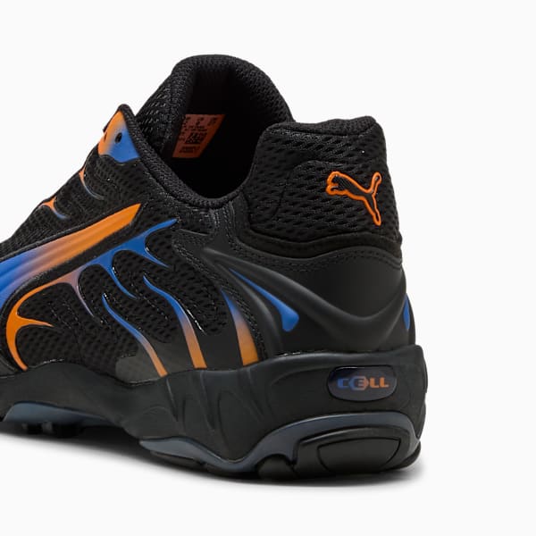 Inhale Sneakers Unisex, PUMA Black-Orange Glo, large-ZAF