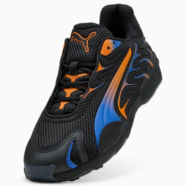 Inhale Sneakers Unisex, PUMA Black-Orange Glo, large-ZAF