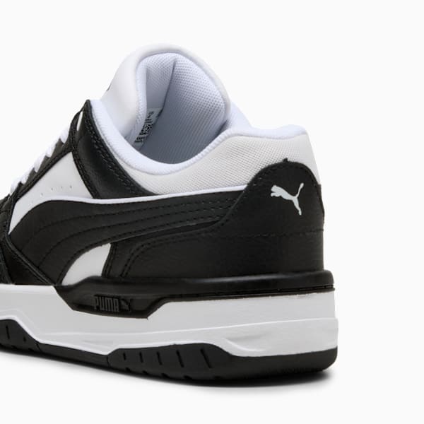 Rebound Retro Sneakers Youth, PUMA White-PUMA Black, large-ZAF
