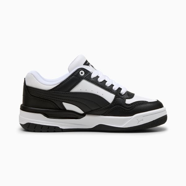 Rebound Retro Sneakers Youth, PUMA White-PUMA Black, large-ZAF