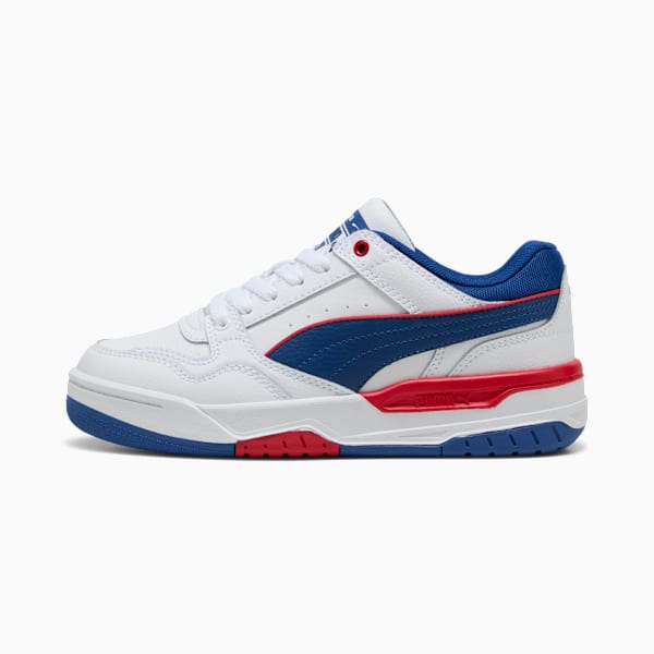 Rebound Retro Sneakers Youth, PUMA White-Clyde Royal-For All Time Red, large-ZAF