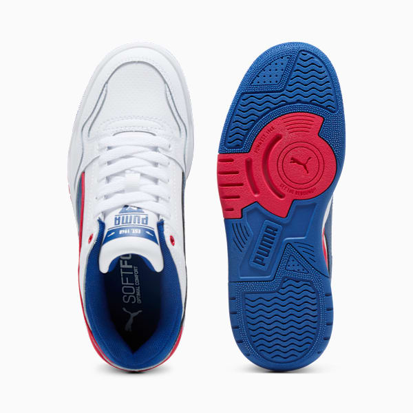 Rebound Retro Sneakers Youth, PUMA White-Clyde Royal-For All Time Red, large-ZAF