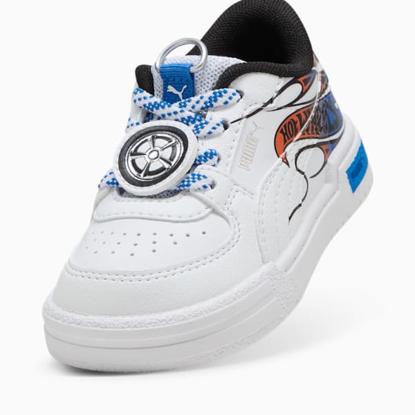 Tenis PUMA x HOT WHEELS CA Pro para bebés, PUMA White-PUMA Team Royal, large-MEX