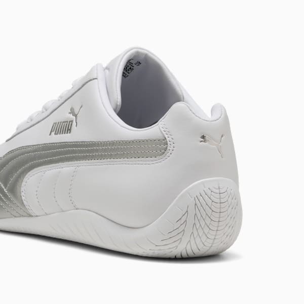 Speedcat Leather Sneakers Unisex, PUMA White-PUMA Silver, large-MEX