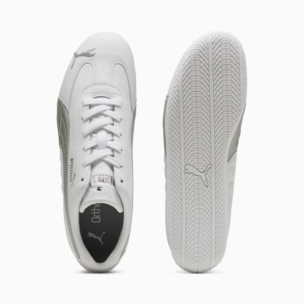 Speedcat Leather Sneakers Unisex, PUMA White-PUMA Silver, large-MEX
