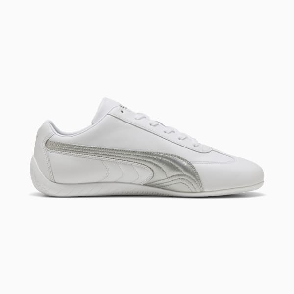 Speedcat Leather Sneakers Unisex, PUMA White-PUMA Silver, large-MEX