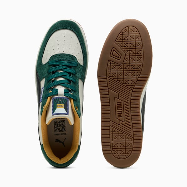 Puma Caven 2.0 Greenside Sneakers, Dark Myrtle-Peaceful Blue-Alpine Snow, large-MEX