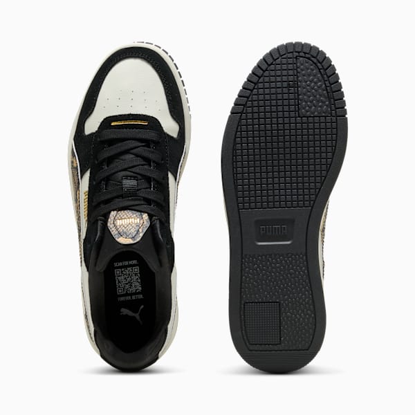 Carina Street Snake Chic Sneakers Women, Vapor Gray-PUMA Black-PUMA Gold, large-ZAF