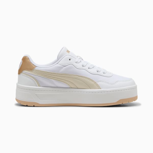 Court Lally Skye Aqua Metallics Sneakers Women, PUMA White-Alpine Snow-Light Sand, large-ZAF