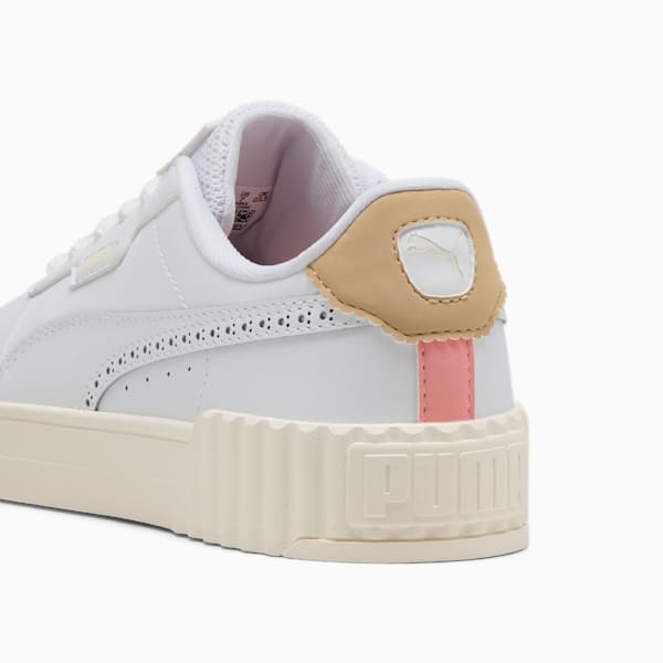 Carina 3.0 Bold Elegance Sneakers Women, PUMA White-Light Sand-Warm White, large-MEX