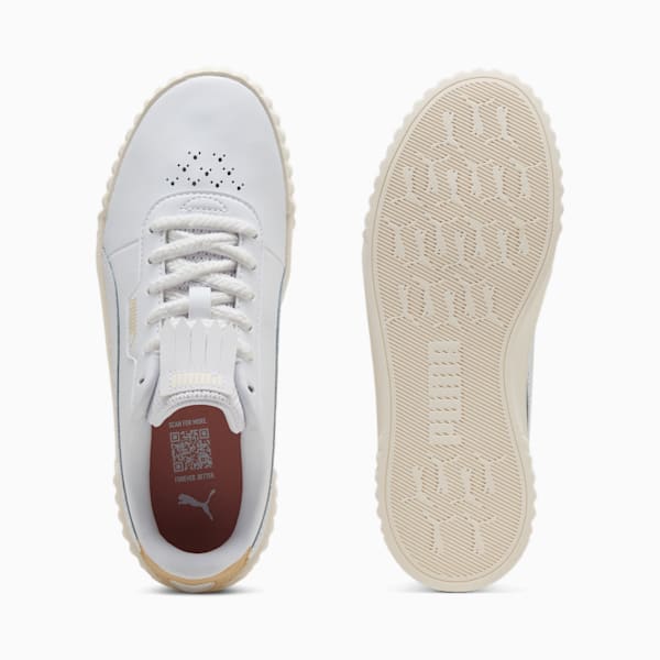 Carina 3.0 Bold Elegance Sneakers Women, PUMA White-Light Sand-Warm White, large-MEX