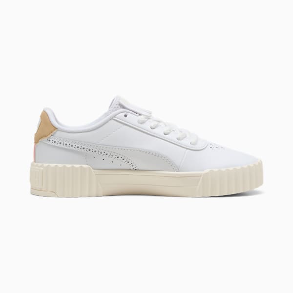 Carina 3.0 Bold Elegance Sneakers Women, PUMA White-Light Sand-Warm White, large-MEX