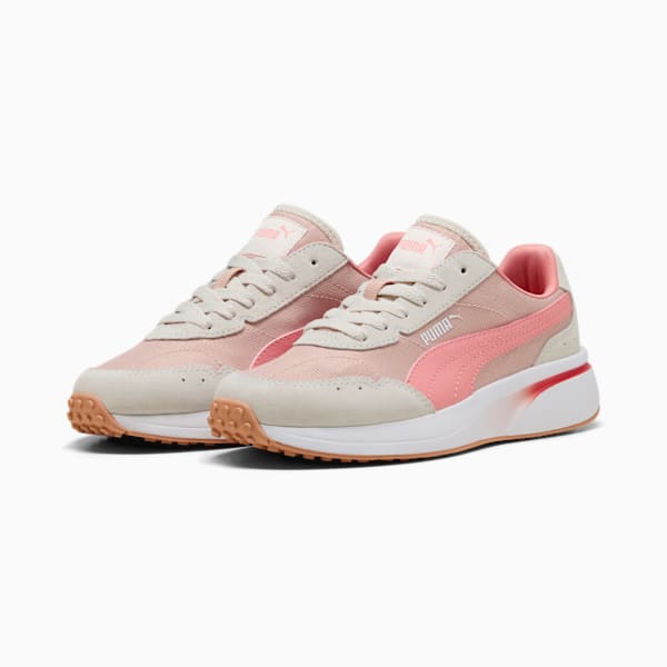R78 GLANCE Women, Frosted Ivory-Pink Fruit-PUMA Navy, large-ZAF