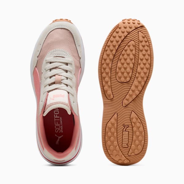 R78 GLANCE Women, Frosted Ivory-Pink Fruit-PUMA Navy, large-ZAF