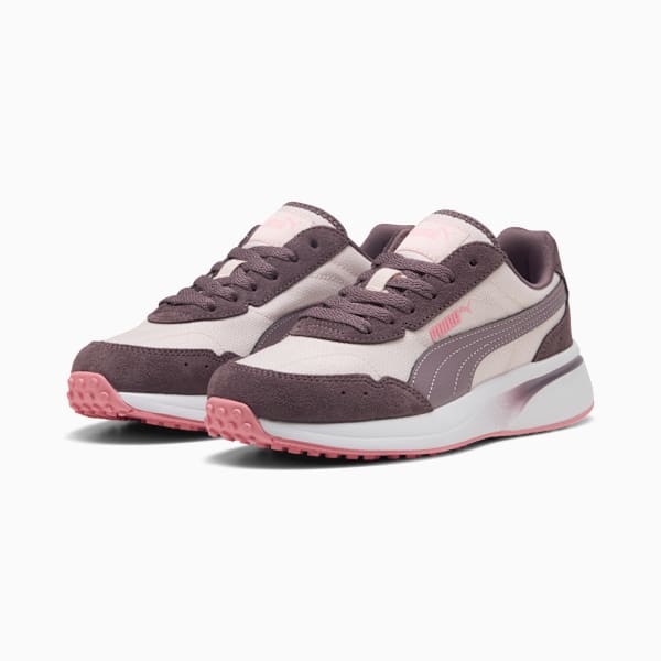 R78 GLANCE Women, Jasmine Flower-Plum Jam-PUMA White, large-ZAF