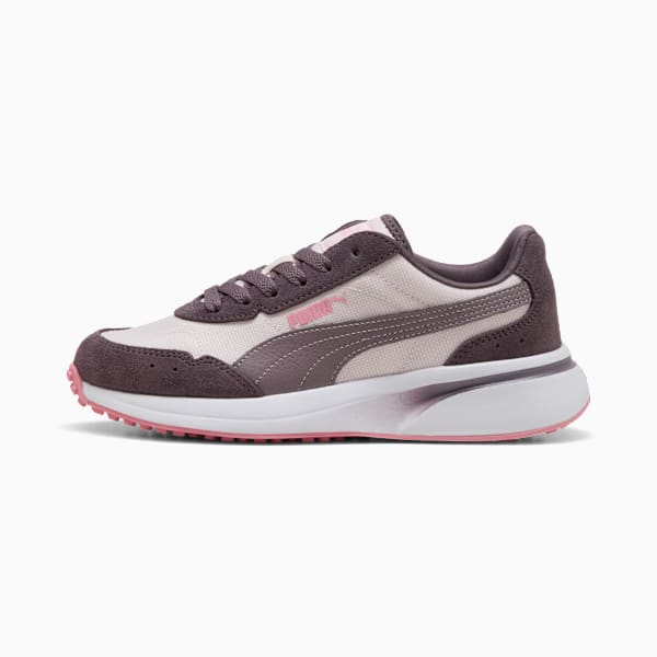 R78 GLANCE Women, Jasmine Flower-Plum Jam-PUMA White, large-ZAF