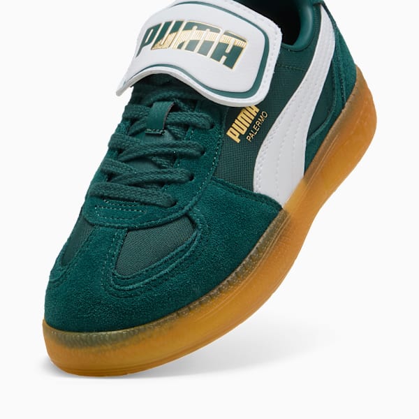 Tenis Palermo Moda Tongue para mujer, Dark Myrtle-PUMA White, large-MEX