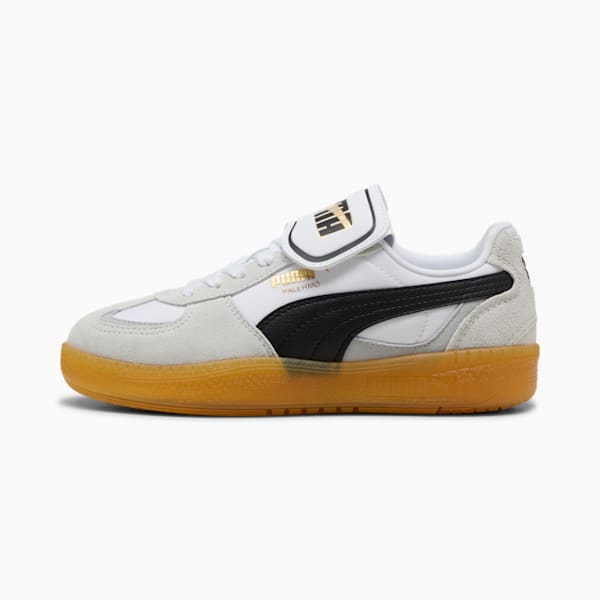 Palermo Moda Tongue Sneakers Women, Feather Gray-PUMA Black, large-ZAF