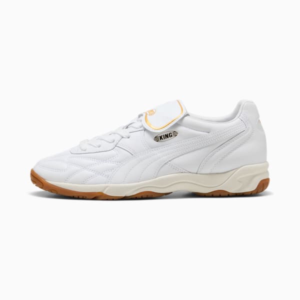 King Indoor Sneakers Unisex, PUMA White-Frosted Ivory, large-ZAF