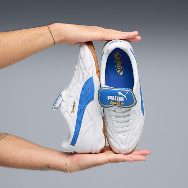 King Indoor Sneakers Unisex, PUMA White-Mountain Blue, large-ZAF